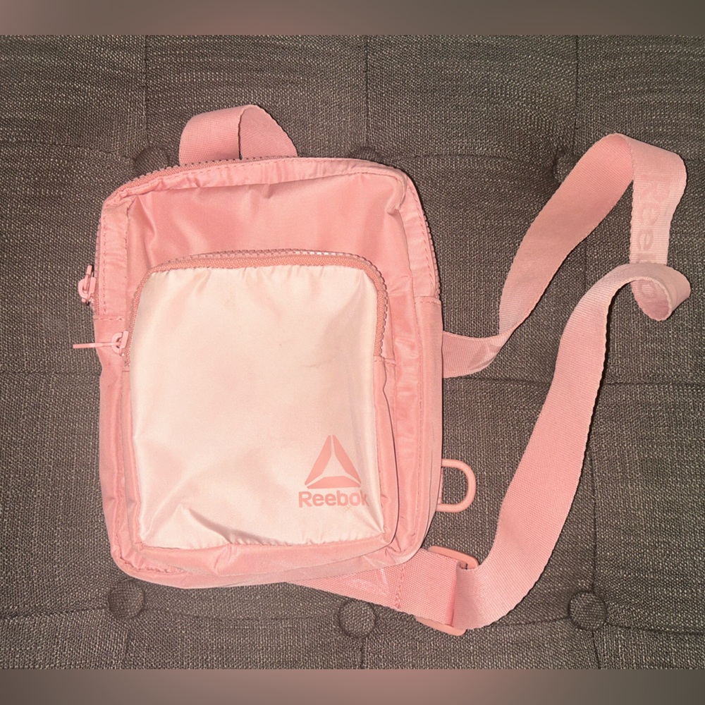 pink reebok crossbody sling bag